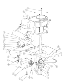 Engine Assembly Kawasaki Diagram and Parts List for M60-KW 53CB5D8X750-25-HP-OHV Cub Cadet Lawn Tractor